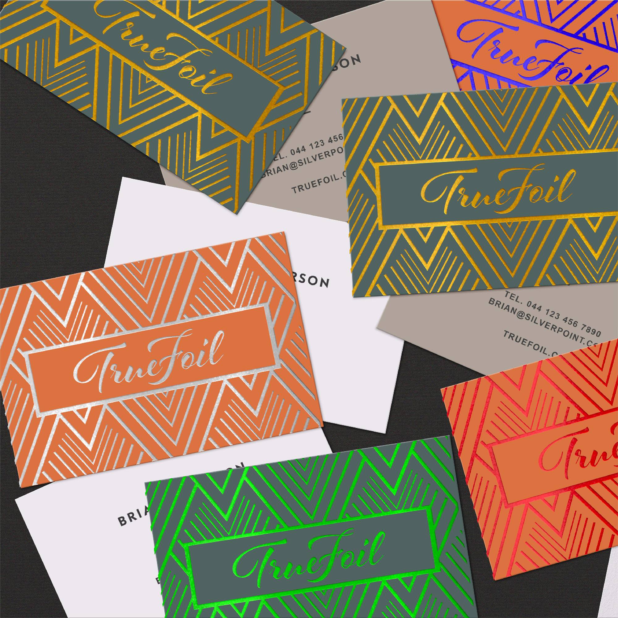 Foil business cards