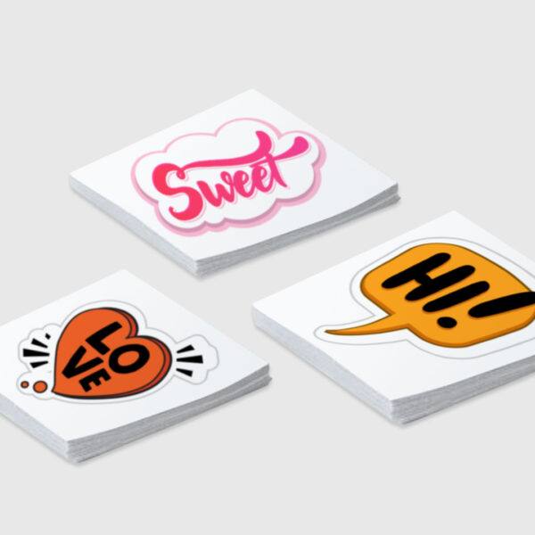 Custom Single Kiss Cut Stickers