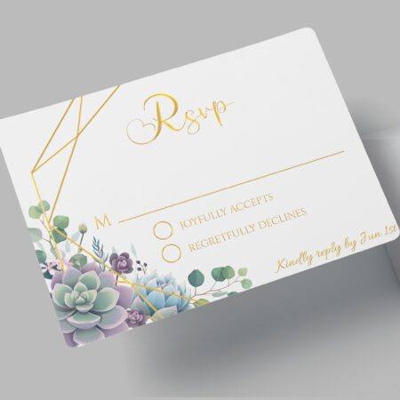 Foil Wedding RSVP