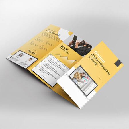 Printtrio's Quad-fold Flyer